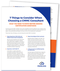 Tip sheet on choosing a CMMC consultant